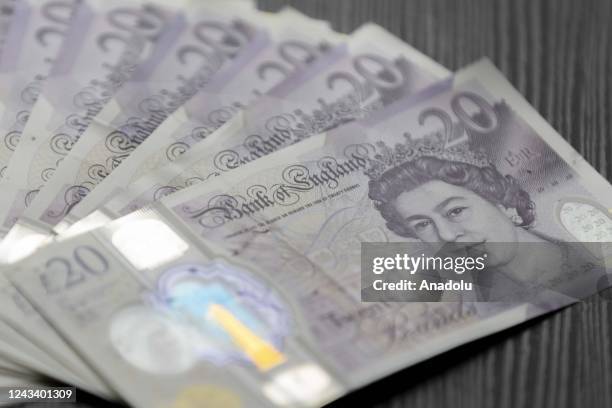 In this illustration photo British pound banknotes are seen in London, United Kingdom on September 21, 2022. Rasid Necati Aslim / Anadolu Agency