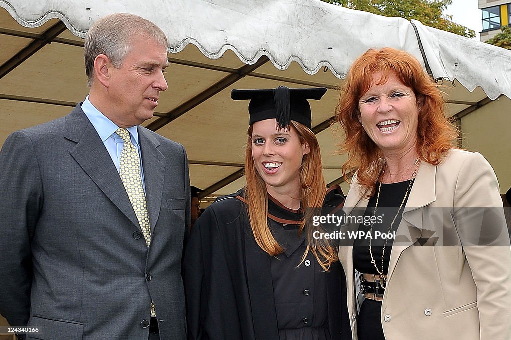 Princess Beatrice Graduation Ceremony At Goldsmith's College London