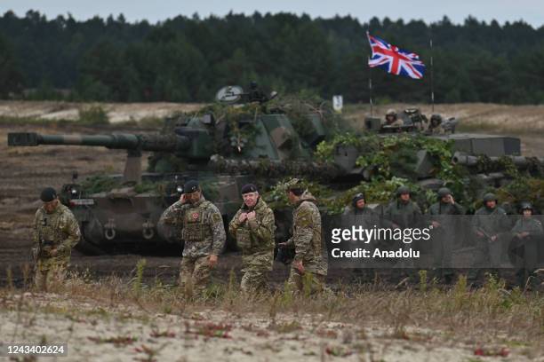 The second day of joint military exercises, at the training ground in Nowa Deba. Thousands of soldiers from Poland, the US and the UK take part of...