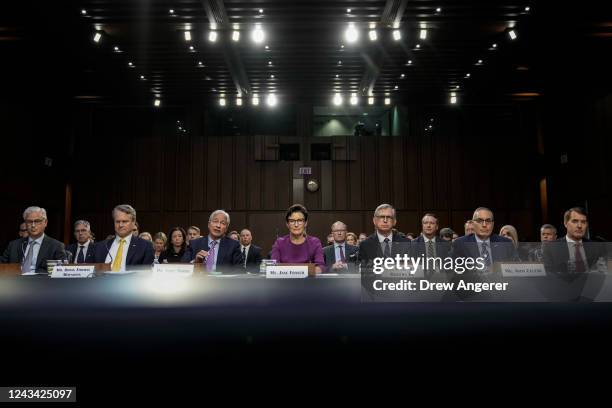 Wells Fargo CEO Charles Scharf, Bank of America CEO Brian Thomas Moynihan, JPMorgan Chase & Co CEO Jamie Dimon, Citigroup CEO Jane Fraser, Truist...