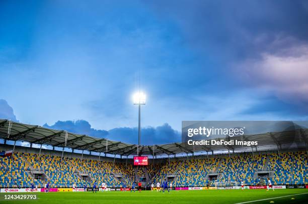 General view inside the stadium during the UEFA Under-19 European Championship Qualifier match between Bosnia and Herzegovina U19 and Poland U19 at...