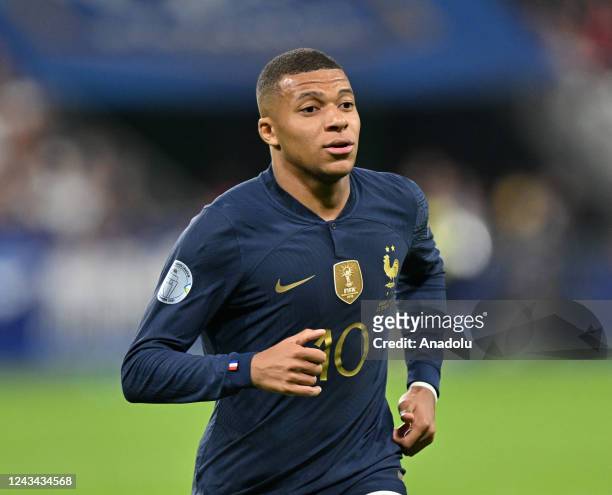 Kylian Mbappe of France in action during the UEFA Nations League, League A Group 1 match between France and Austria at Stade de France in...