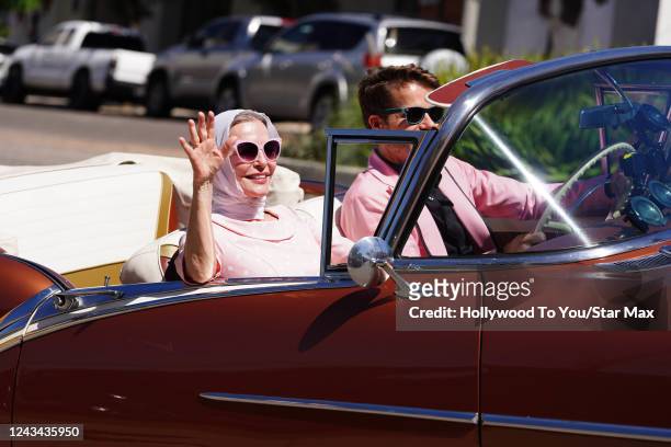 Cheryl Ladd and Louis Van Amstel are seen on September 22, 2022 in Los Angeles, California.