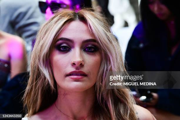Model, actress and musician Paris Jackson attends the presentation of Missoni's Women's Spring Summer 2023 fashion collection on September 23, 2022...