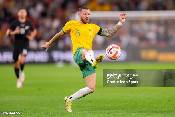 Martin Boyle of Australia during the International Friendly match Australia and New Zealand at Suncorp Stadium on September 22, 2022 in Brisbane,...
