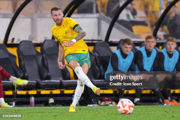 Martin Boyle of Australia during the International Friendly match Australia and New Zealand at Suncorp Stadium on September 22, 2022 in Brisbane,...