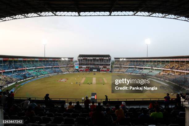 General view of Vidarbha Cricket Association Stadium prior to game two of the T20 International series between India and Australia at Vidarbha...