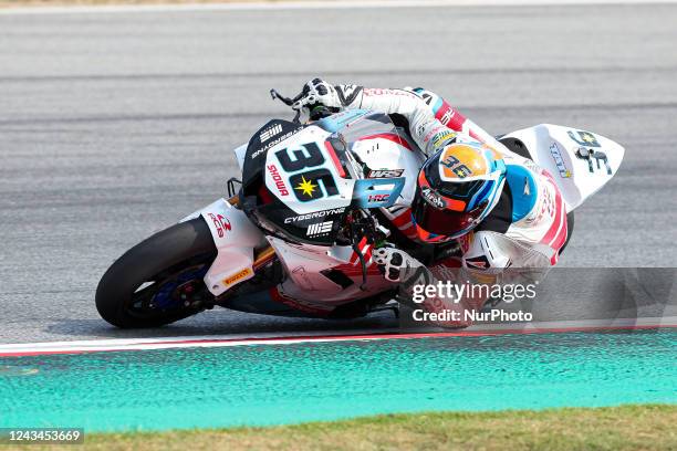 Leandro Mercado from Argentina of MIE Racing Honda Team with Honda CBR1000 RR-R during WorldSBK Free Practice of SBK Motul FIM Superbike World...