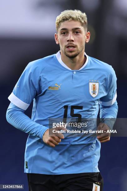 Federico Valverde of Uruguay during the International Friendly match between Iran and Uruguay at NV Arena on September 23, 2022 in St. Poelten,...