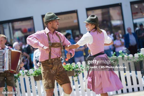 Patience, is the New Me Teams explore the beauty of Austria and must learn a traditional wedding dance, yodel and a song performed on alpine bells,...