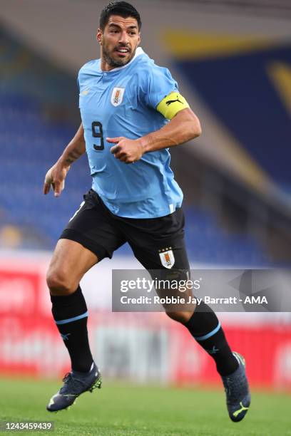 Luis Suarez of Uruguay during the International Friendly match between Iran and Uruguay at NV Arena on September 23, 2022 in St. Poelten, Austria.