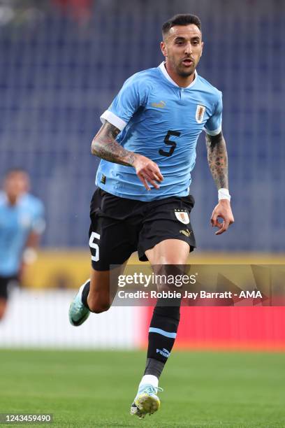 Matias Vecino of Uruguay during the International Friendly match between Iran and Uruguay at NV Arena on September 23, 2022 in St. Poelten, Austria.