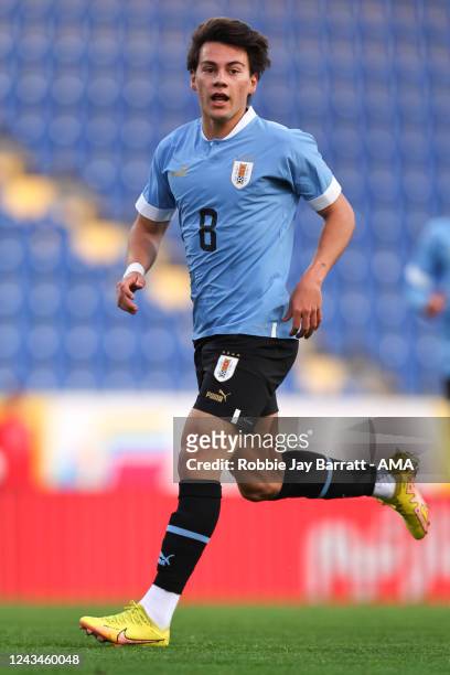Facundo Pellistri of Uruguay during the International Friendly match between Iran and Uruguay at NV Arena on September 23, 2022 in St. Poelten,...