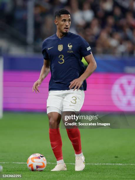 William Saliba of France during the UEFA Nations league match between France v Austria at the Stade de France on September 22, 2022 in Paris France