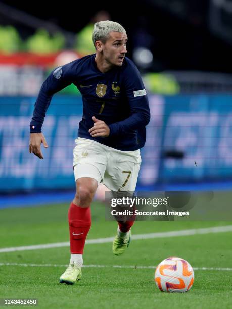 Antoine Griezmann of France during the UEFA Nations league match between France v Austria at the Stade de France on September 22, 2022 in Paris France