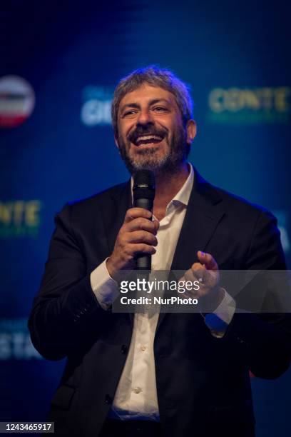 Roberto Fico attends the closing rally before the general elections at Piazza Santi Apostoli, in Rome, Italy, 23 September 2022. Italy will hold its...