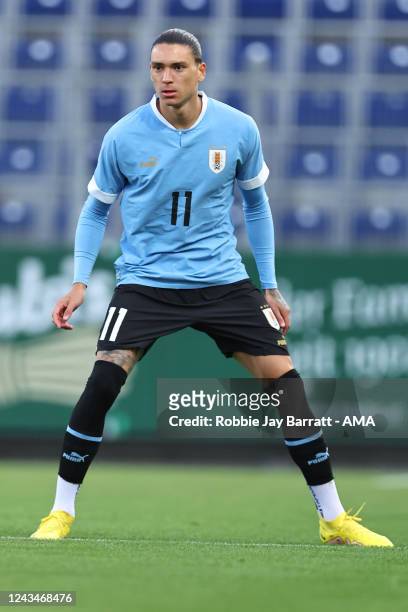 Darwin Nunez of Uruguay during the International Friendly match between Iran and Uruguay at NV Arena on September 23, 2022 in St. Poelten, Austria.