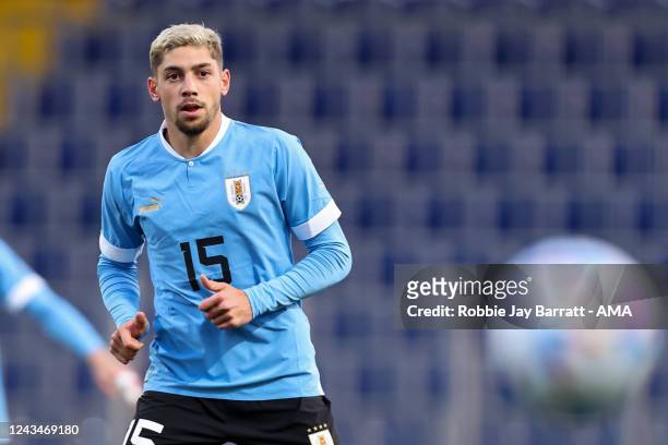 Federico Valverde of Uruguay during the International Friendly match between Iran and Uruguay at NV Arena on September 23, 2022 in St. Poelten,...