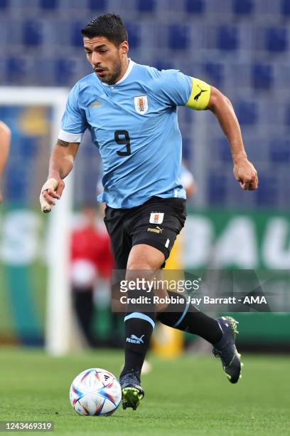Luis Suarez of Uruguay during the International Friendly match between Iran and Uruguay at NV Arena on September 23, 2022 in St. Poelten, Austria.