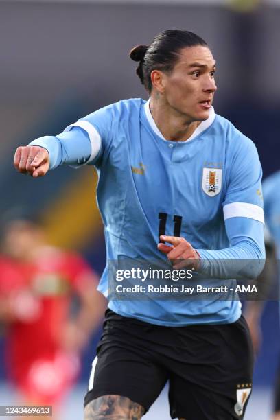 Darwin Nunez of Uruguay during the International Friendly match between Iran and Uruguay at NV Arena on September 23, 2022 in St. Poelten, Austria.