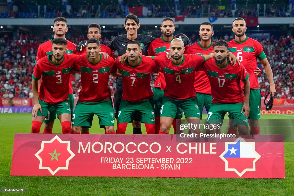 ESP: Morocco - Chile. Friendly