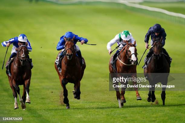 The Foxes ridden by jockey David Probert on their way to winning the Juddmonte Royal Lodge Stakes during Juddmonte day of the Cambridgeshire Meeting...
