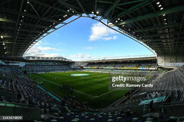 Belfast , United Kingdom - 24 September 2022; A general view before the UEFA Nations League C Group 2 match between Northern Ireland and Kosovo at...