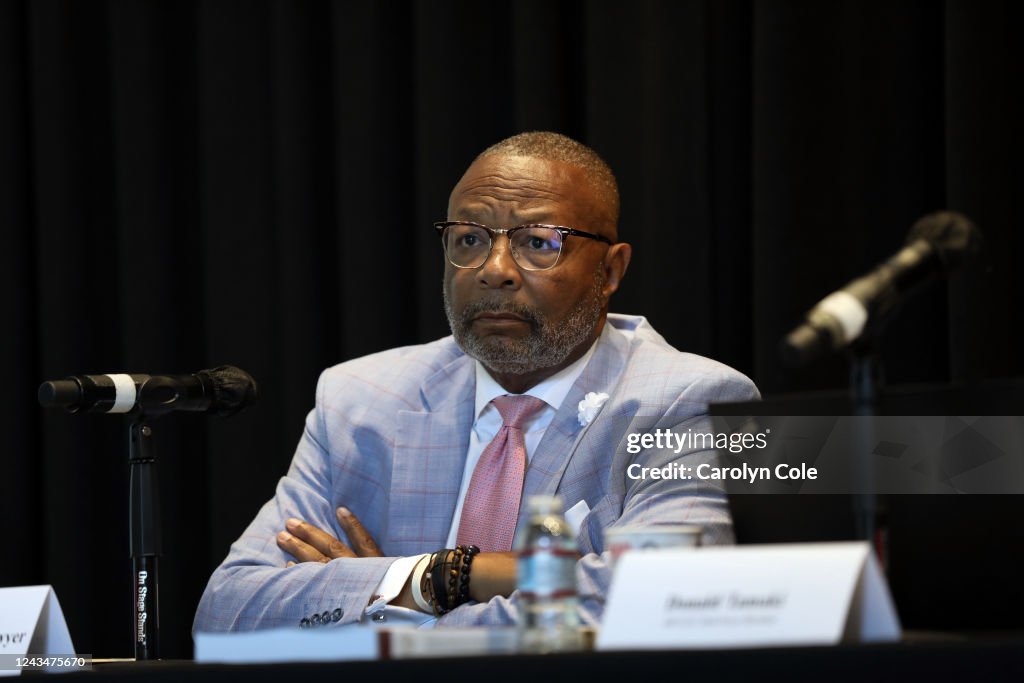 California Reparations Task Force meets to hear public input on reparations at the California Science Center in Los Angeles on Sept. 22, 2022.