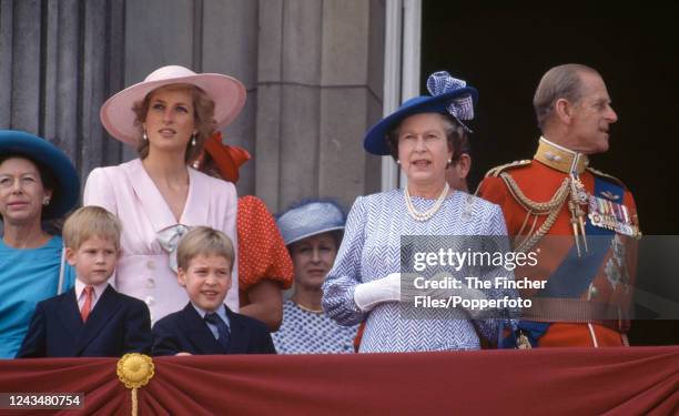Members of the British Royal Family, including Queen Elizabeth II , Prince Philip , Prince Charles, Princess Margaret , Princess Diana , Prince...