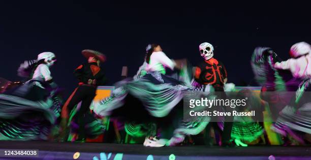 The Mexicans Folk Ballet performs a Day of the Dead Festival, in the tradition of Mexicos Día De Los Muertos. The show features a cultural dance and...