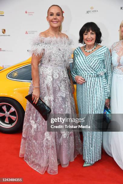 Natascha Ochsenknecht and her mother Baerbel Wierichs attend the 27th Leipzig opera ball September 24, 2022 in Leipzig, Germany.