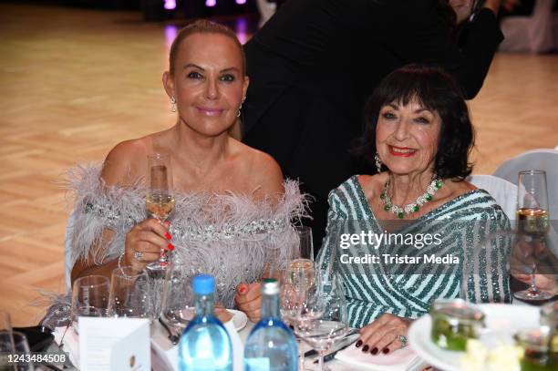 Natascha Ochsenknecht and her mother Baerbel Wierichs during the 27th Leipzig opera ball September 24, 2022 in Leipzig, Germany.
