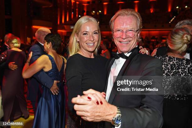 Wolfgang Lippert and his wife Gesine Lippert during the 27th Leipzig opera ball September 24, 2022 in Leipzig, Germany.