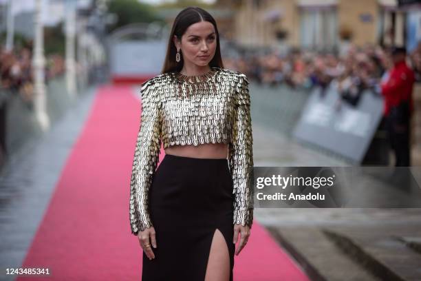 Ana de Armas presents Blonde at the 70th San Sebastian international film festival Ana de Armas and director Andrew Dominik present the film...