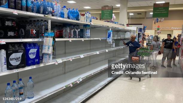 Publix store in Metrowest was nearly sold out of water on Saturday, Sept. 24 in Orlando, Florida, as residents ready themselves ahead of Tropical...