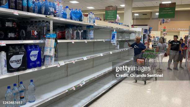 Publix store in the Metrowest was nearly sold out of water on Saturday, Sept. 24 in Orlando, Florida, as residents ready themselves ahead of Tropical...