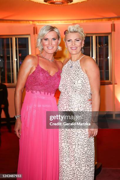 Kamilla Senjo and Juliana Senjo attend the 27th Leipzig Opera Ball at Oper Leipzig on September 24, 2022 in Leipzig, Germany.