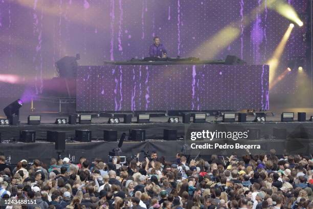 Purple Disco Machine performs live on stage during first day at the Lollapalooza Festival on September 24, 2022 in Berlin, Germany.