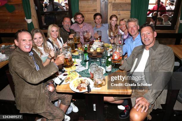 Daniel Marshall , Vanessa Eichholz, Heather Milligan, Arnold Schwarzenegger, Christopher Schwarzenegger, Patrick Schwarzenegger and his girlfriend...