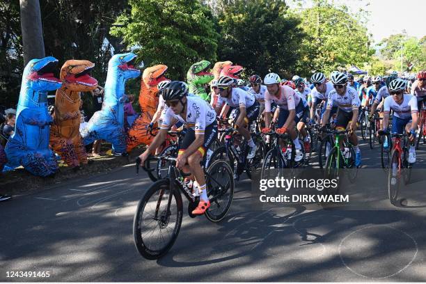 Illustration picture taken during the men's elite road race at the UCI Road World Championships Cycling 2022, in Wollongong, Australia, Sunday 25...