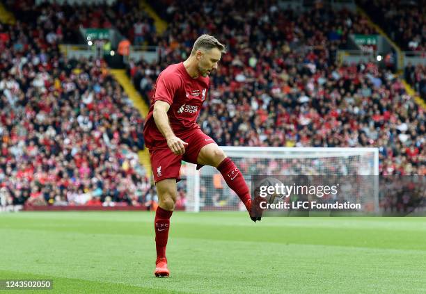 Fabio Aurelio of Liverpool at Anfield on September 24, 2022 in Liverpool, England.