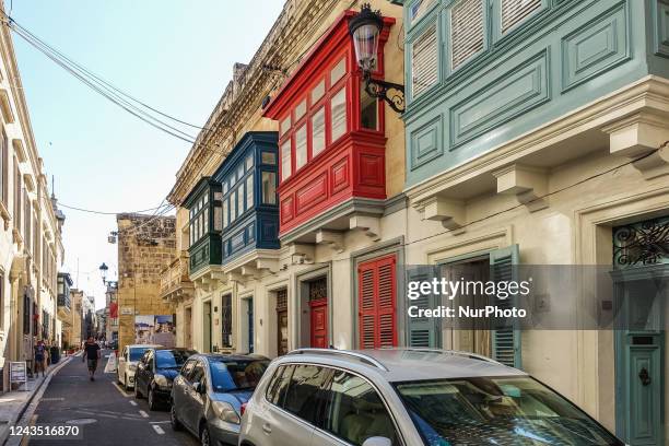 General view of the old town streets is seen in Rabat , Malta on 23 September 2022