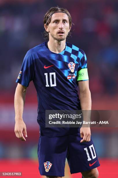 Luka Modric of Croatia during the UEFA Nations League League A Group 1 match between Austria and Croatia at Ernst Happel Stadion on September 25,...