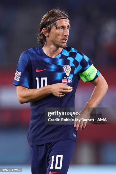 Luka Modric of Croatia during the UEFA Nations League League A Group 1 match between Austria and Croatia at Ernst Happel Stadion on September 25,...