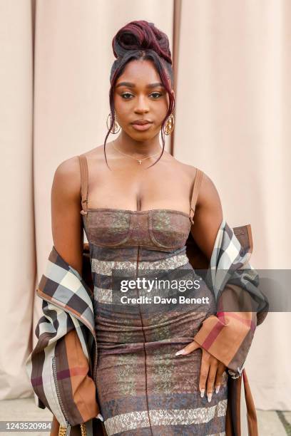 Normani attends the Burberry Spring/Summer 2023 runway show in Bermondsey on September 26, 2022 in London, England.