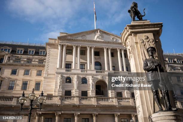 An exterior of the Bank of England in the aftermath of new Prime Minster, Liz Truss and her Chancellor Kwasi Kwarteng's mini-budget last Friday, the...