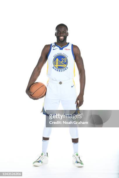 Draymond Green of the Golden State Warriors poses for a portrait during 2022 NBA Media Day September 25, 2022 at Chase Center in San Francisco,...
