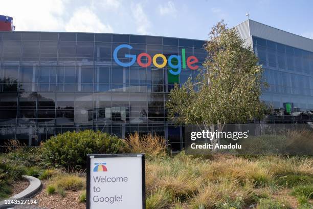 Google headquarters is seen in Mountain View, California, United States on September 26, 2022.