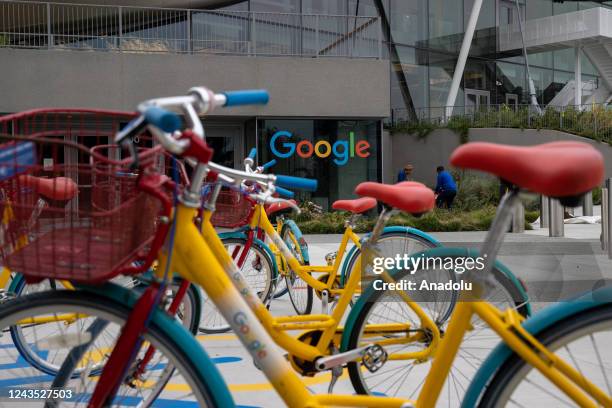 Google headquarters is seen in Mountain View, California, United States on September 26, 2022.