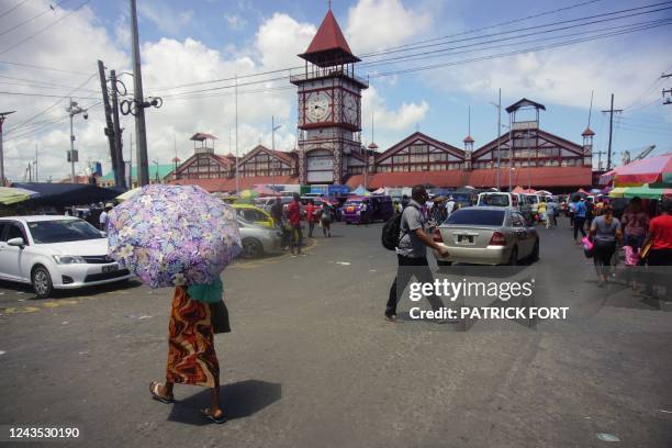 Picture of the Stabroek Market in Georgetown, Guyana, taken on September 23, 2022.